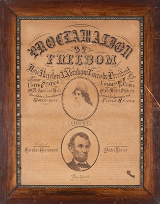 Lot 111 - [EMANCIPATION PROCLAMATION] A highly...