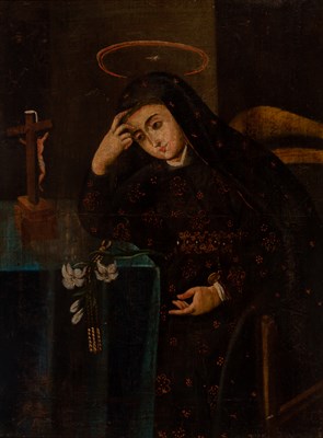 Lot 165 - Continental School 19th Century Virgin Mary at...