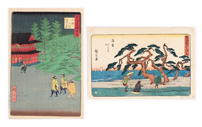 Lot 373 - Two Japanese Ukiyo-e Prints by Hiroshige and...