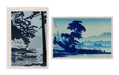 Lot 313 - Two Japanese Woodblock Shin Hanga Prints...