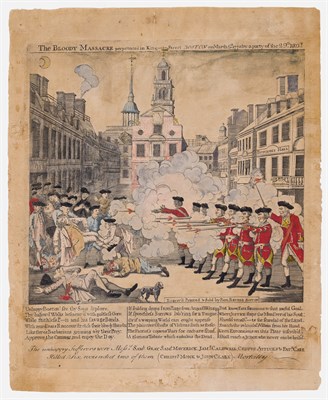 Lot 39 - Paul Revere (1735-1818) THE BLOODY MASSACRE...
