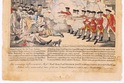Lot 39 - Paul Revere (1735-1818) THE BLOODY MASSACRE...