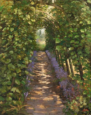 Lot 53 - Daniel J. Maffia French, b. 1937 Garden Path...