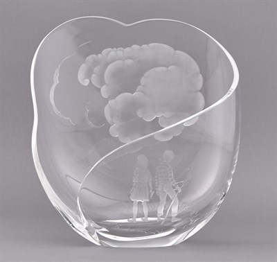 Lot 244 - Steuben Wheel-Engraved Glass Sculpture...