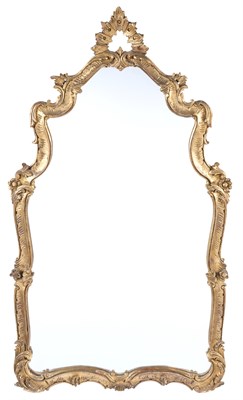Lot 233 - Rococo Style Giltwood Mirror Height 49 3/4...
