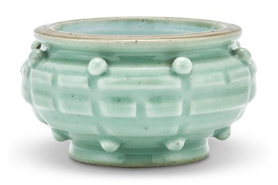 Lot 150 - A Chinese Celadon Glazed Porcelain Censer Qing...