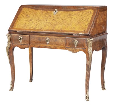 Lot 186 - Louis XV Gilt-Bronze Mounted Tulipwood and Kingwood Bureau en Pente