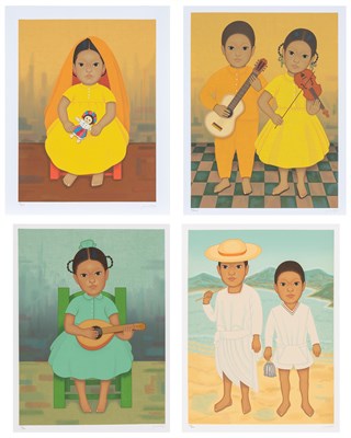 Lot 91 - Gustavo Montoya (1905-2003) MUÑECA; MUSICOS;...