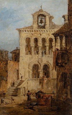 Lot 55 - Follower of Francesco Guardi Capriccio with...
