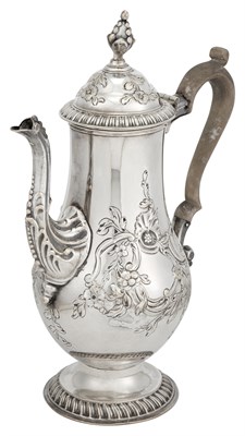 Lot 171 - Sheffield Plate Coffee Pot