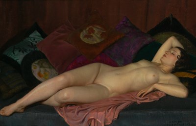 Lot 1040 - Adrien Thevenot French, 1898-1942 Reclining...