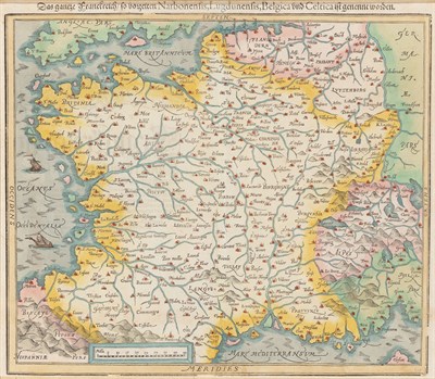 Lot 78 - [MAP--FRANCE] MUNSTER, SEBASTIAN. Das ganz...