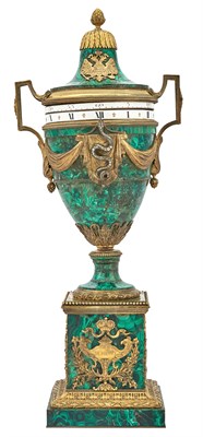 Lot 46 - Demidoff Family: Gilt-Bronze Mounted Malachite...