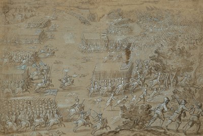 Lot 31 - Continental School 17th Century Battle...