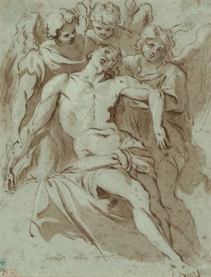 Lot 13 - School of Sir Anthony Van Dyck The Dead Christ...