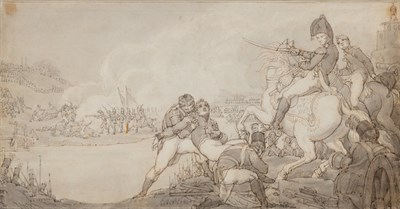 Lot 69 - Continental School 19th Century Battle Scene...