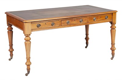 Lot 125 - Victorian Leather Inset Mahogany Writing Table...