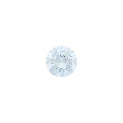 Lot 125 - Unmounted Fancy Blue-Gray Diamond and Gold and Diamond Ballerina Ring