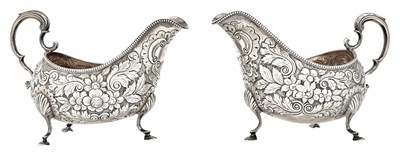 Lot 121 - Pair of George III Irish Sterling Silver...