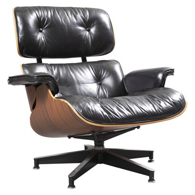 Lot 286 - Charles and Ray Eames Leather Upholstered...