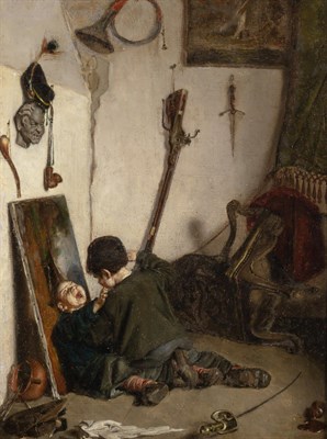 Lot 1025 - Robert Wyllie American/French, 1839-1897 Melee...