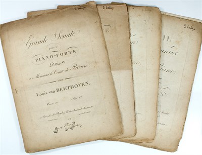 Lot 2024 - [MUSIC] BEETHOVEN, LUDWIG VAN. Two Works....
