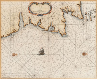 Lot 80 - [MAP--SCOTLAND] THEUNISZ, JACOBSZ. De custen...