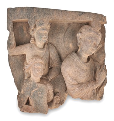 Lot 361 - A Gandharan Gray Schist Relief Carving of...