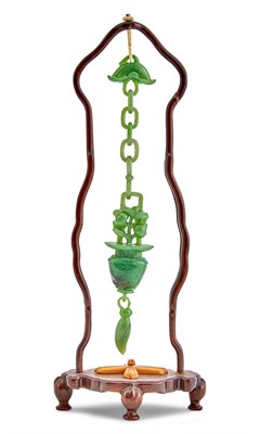 Lot 64 - Estate of Marcelle Swergold A Chinese Green...