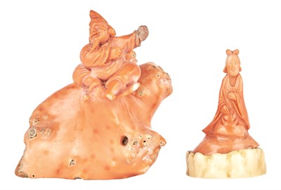 Lot 374 - Estate of Marcelle Swergold Two Japanese Coral...