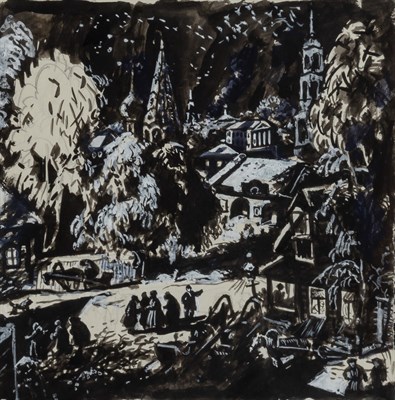Lot 81 - Attributed to Boris Mikhailovich Kustodiev...
