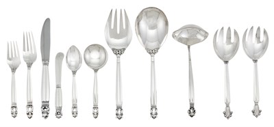 Lot 211 - Georg Jensen Sterling Silver Acorn Pattern...