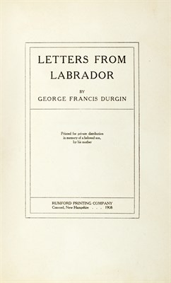 Lot 209 - [ANGLING] DURGIN, GEORGE FRANCIS. Letters From...