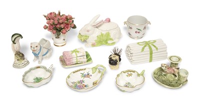 Lot 1076 - Group of Porcelain and Ceramic Table Articles...
