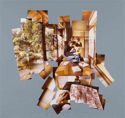 Lot 64 - David Hockney (b. 1937) GREGORY READING IN...