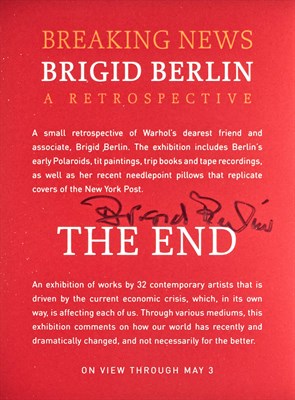 Lot 1160 - BRIGID BERLIN Miscellaneous invitations, cards...