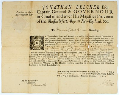 Lot 36 - [PROVINCE OF MASSACHUSETS-BAY] Four early...
