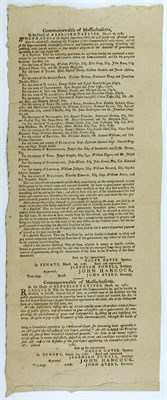 Lot 34 - [MASSACHUSETTS] Group of three 18th century...