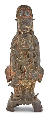 Lot 276 - A Large Chinese Cast Bronze Figure of Guanyin...