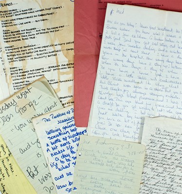 Lot 1133 - BRIGID BERLIN A manuscript diary and poetry...
