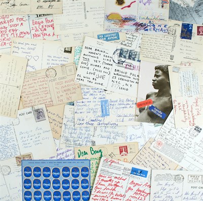 Lot 1138 - BRIGID BERLIN Archive of postcards and...