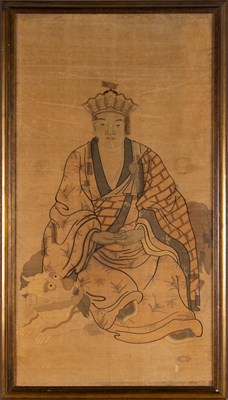 Lot 284 - A Chinese Kesi Silk Panel of Xuanzang Qing...