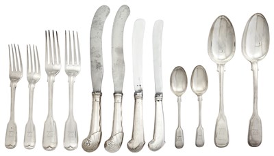 Lot 155 - Victorian Sterling Silver Flatware Service...