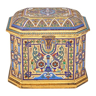 Lot 1106 - Russian Silver-Gilt and Cloisonné Enamel...