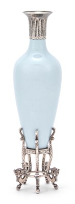 Lot 137 - A Chinese Claire de Lune Porcelain Amphora...