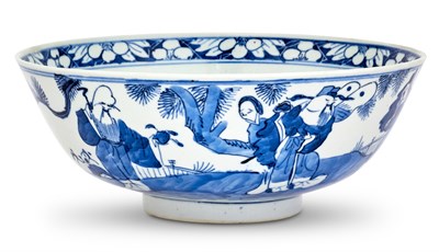 Lot 253 - A Chinese Blue and White Porcelain Bowl...