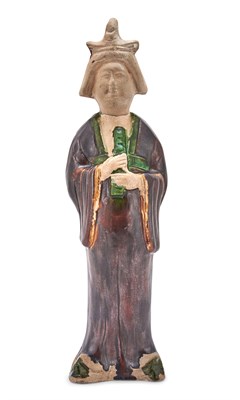 Lot 226 - A Rare Chinese Sancai-Glazed Pottery Figure of...