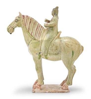 Lot 225 - A Rare Chinese Painted and Lime Green Glazed...