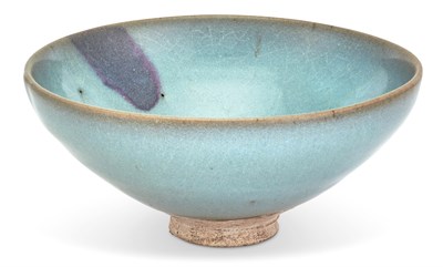 Lot 247 - A Large Chinese Purple-Splashed Junyao Conical...