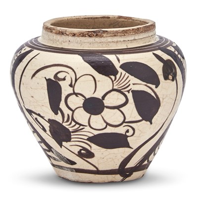 Lot 239 - A Small Chinese Cizhou Painted Jar Yuan...
